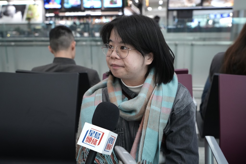 台湾旅客李小姐表示，准备在香港玩两天，会去尖沙咀等地。刘骏轩摄