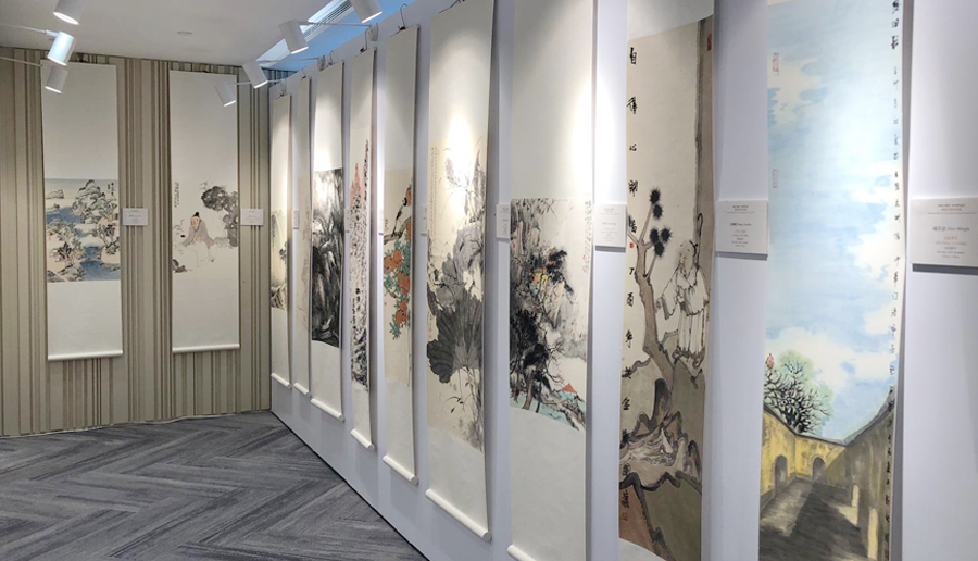 百件作品向中国共产党百年华诞献礼，充分展示中华传统文化的魅力。