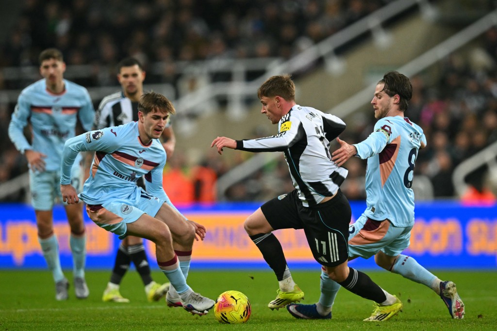 紐卡素周六英超作客賓福特2:3遭逆轉。法新社