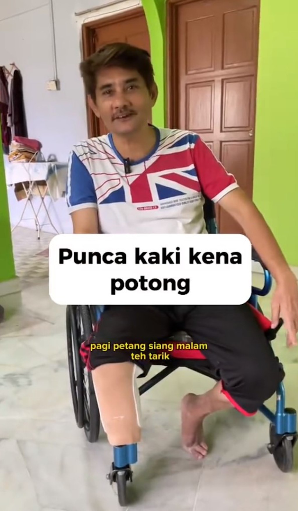 马来西亚一名男子20多岁已患糖尿病。（Twitter影片截图）