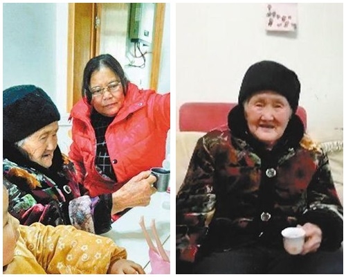 媳妇为王婆婆斟酒。网图