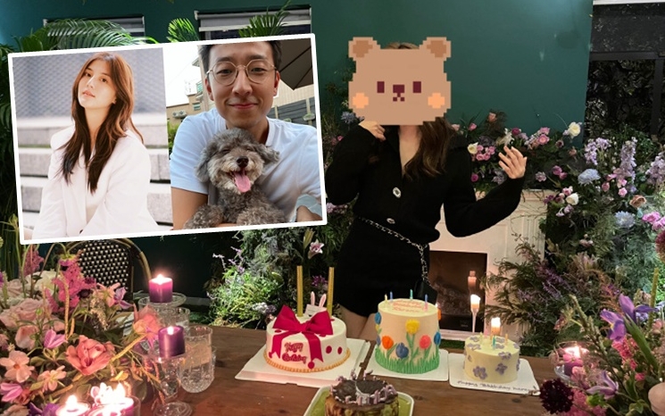 施伯雄為吳千語慶生。
