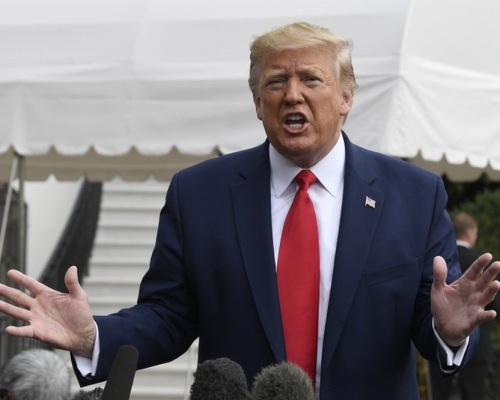 美國國會參議院將開始審理前總統特朗普彈劾案。AP資料圖片