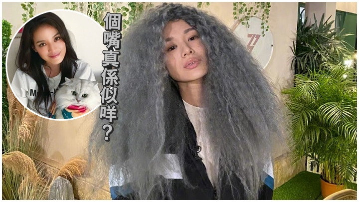 網民發現胡杏兒的厚嘴唇竟然跟性感女神舒淇相似。