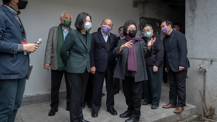 蔡英文借烏克蘭局勢呼籲民眾團結。網上圖片