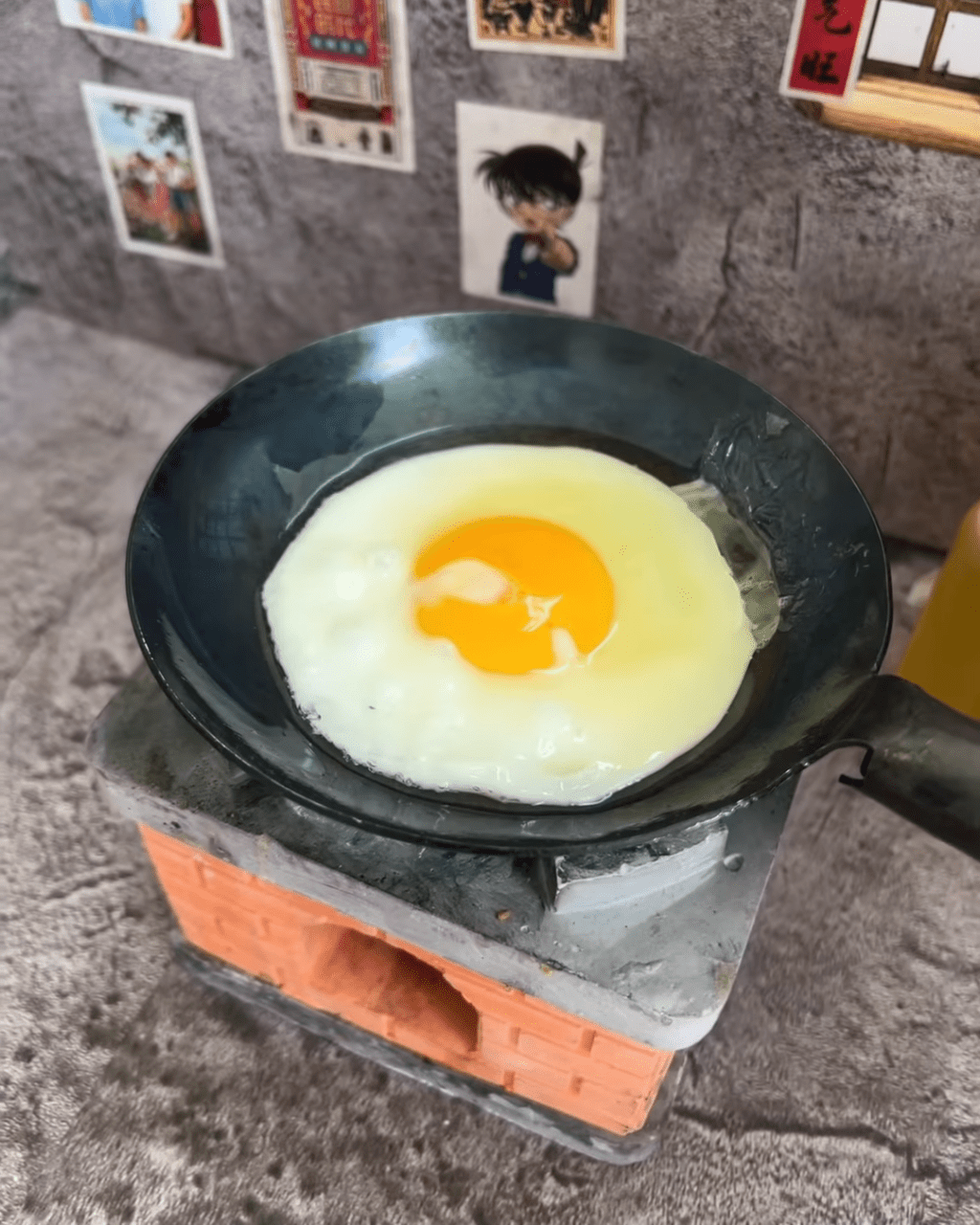 不过杨秀惠又晒囡囡首次下厨煮炮制的煎蛋。