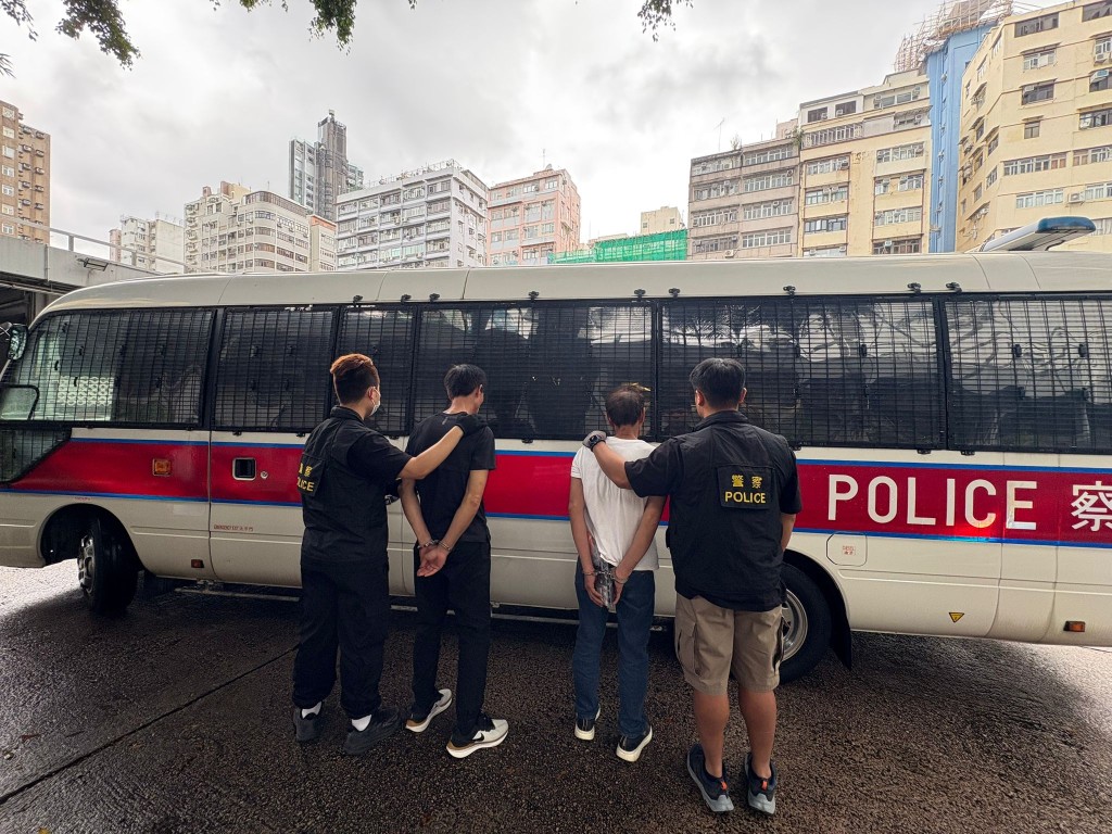 行動中，警方共拘捕3人。警方提供
