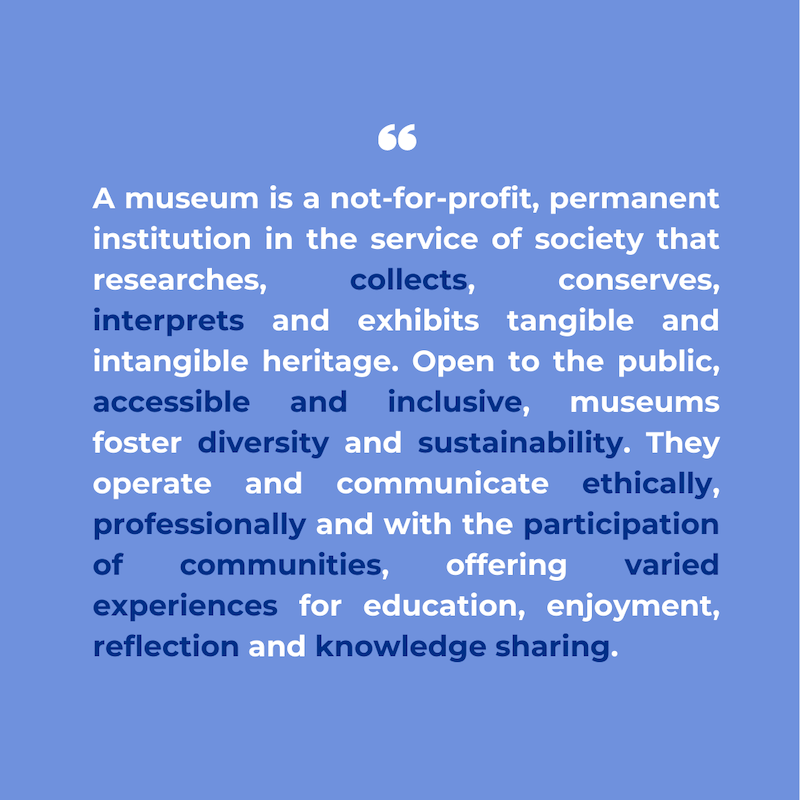 國際博物館協會在2022年布拉格大會通過以上博物館的新定義。（圖：ICOM官網）
