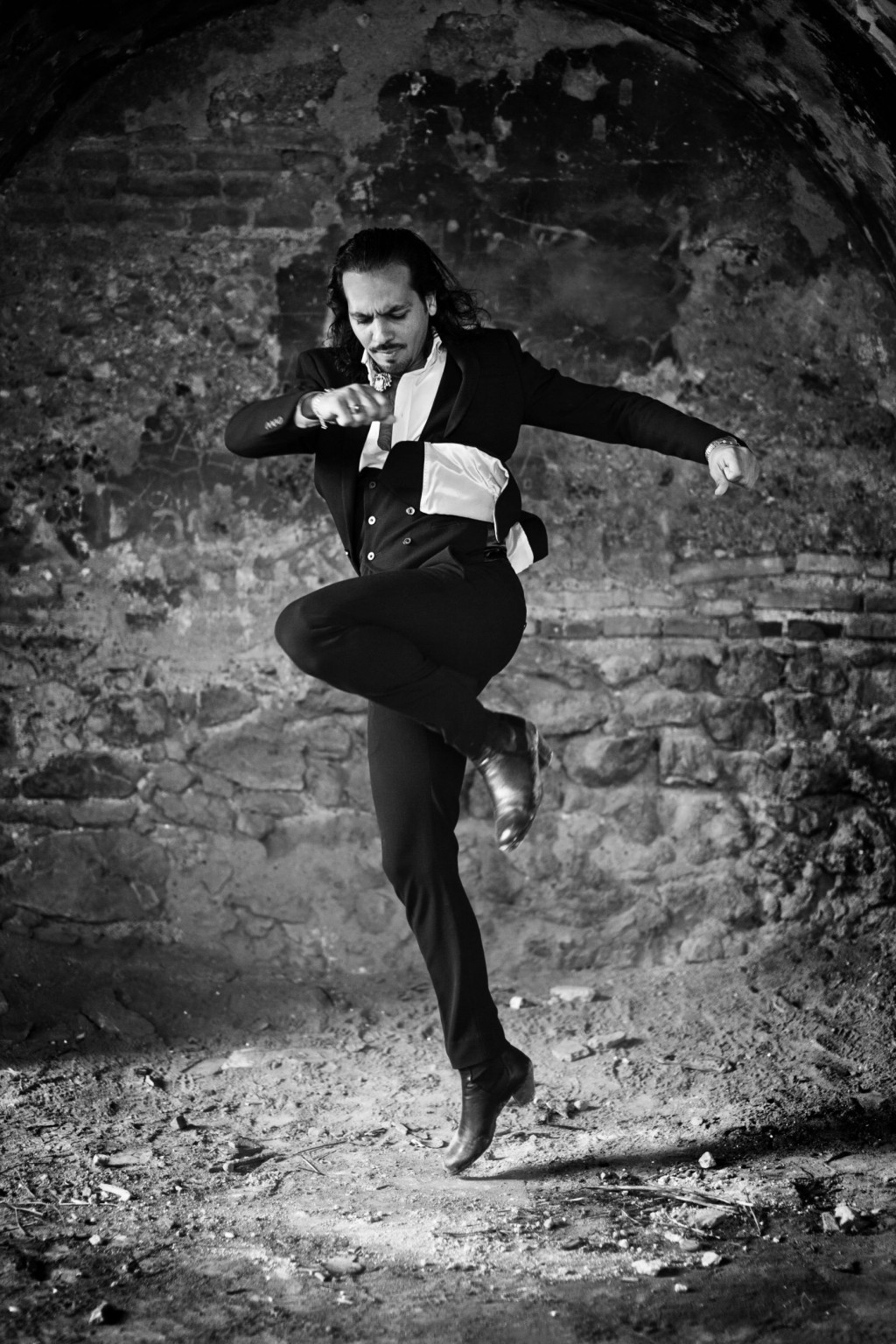 法魯基托的佛蘭明高｜法魯基托有「本世紀最出類拔萃的佛蘭明高舞者」之譽。（黑白圖片）