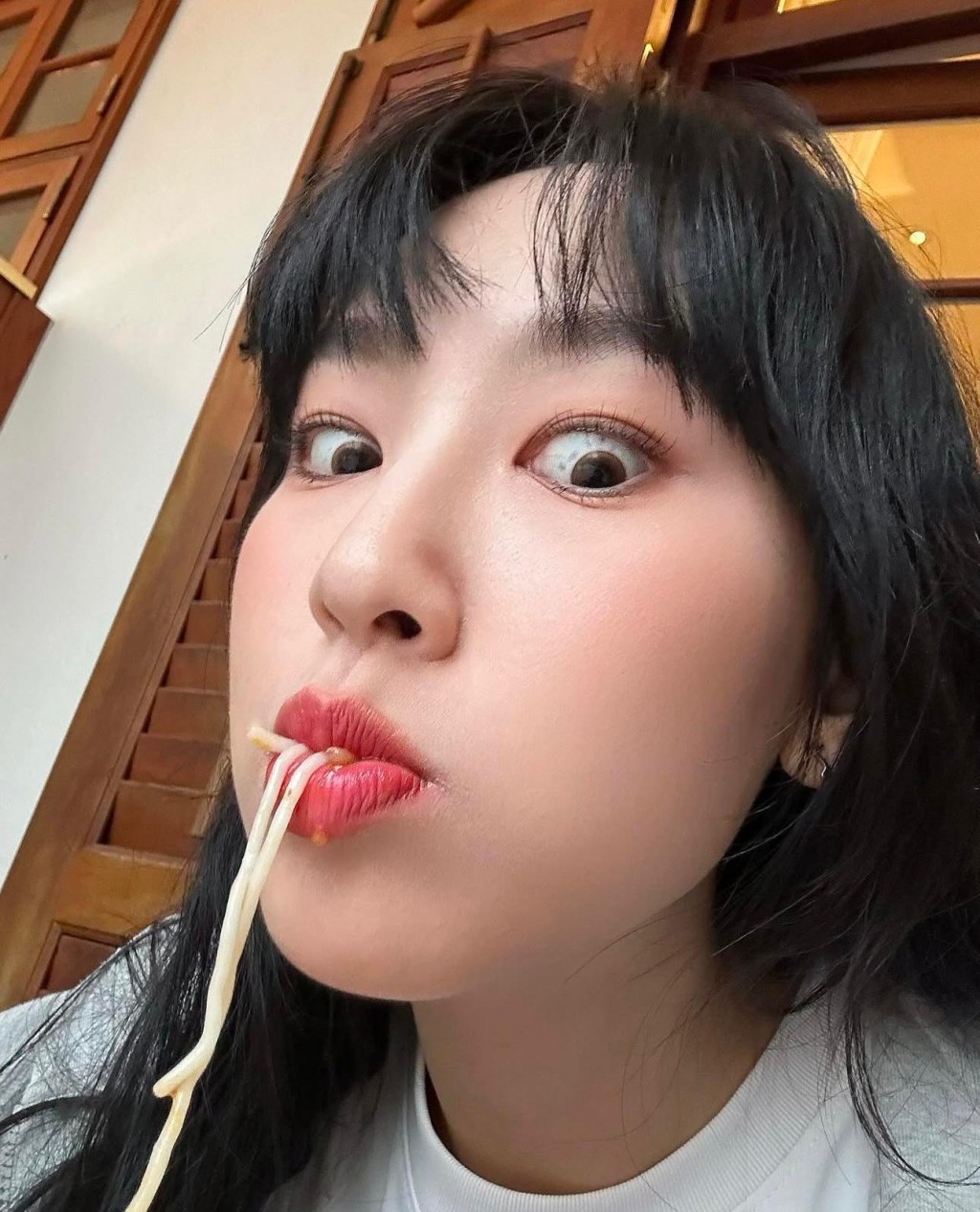 炎明熹以往在IG分享Cute爆相。 炎明熹以往在IG分享Cute爆相。