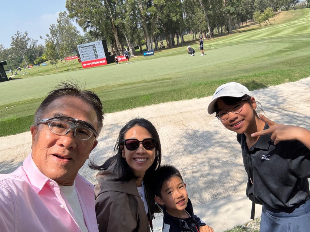 田北辰到球场观看一年一度LIV Golf香港站盛事。