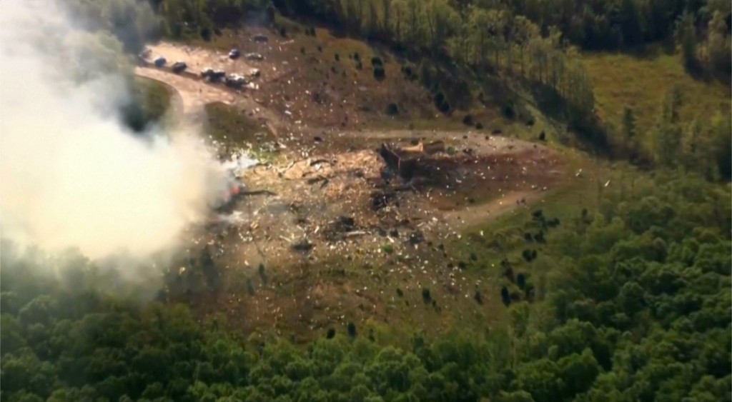 美國田納西州一炸藥工廠爆炸,導致19人失蹤。美聯社