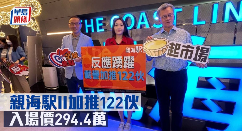 親海駅II加推122伙,入場價294.4萬元。