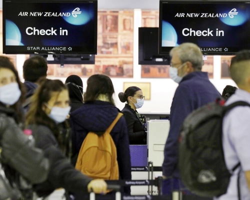 澳洲與紐西蘭的旅遊氣泡周一凌晨正式開通。AP圖片