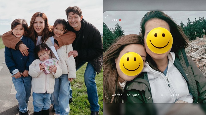 鍾嘉欣首次與家姐旅行罕晒合照   兩姊妹某部位極相似   