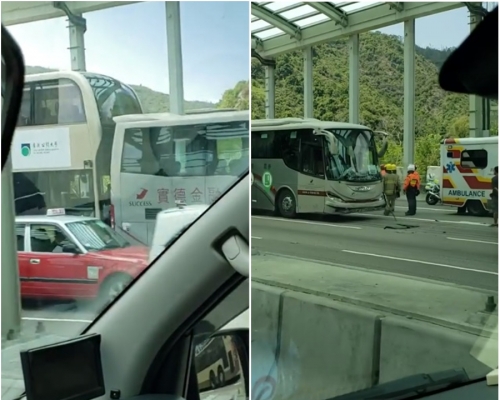 屯門公路3車相撞。突發事故報料區圖片