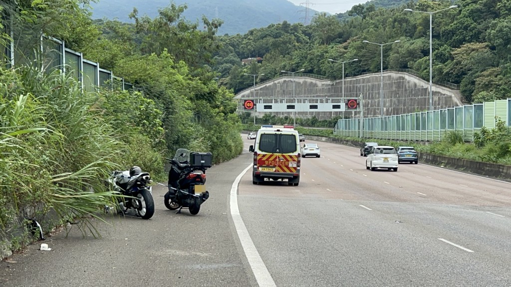 涉事電單車。楊偉亨攝