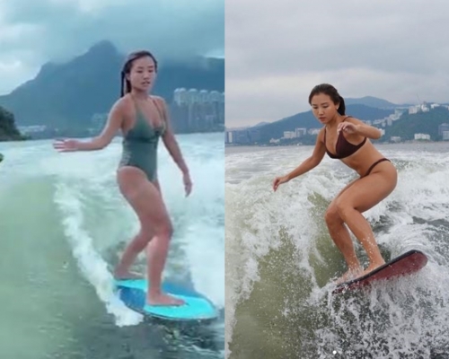 本港劍擊奧運代表選手朱嘉望,亦愛玩wakesurfing。