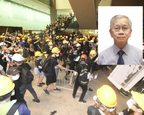 羅慶才曾表明呼籲理解示威者破壞行為。資料圖片