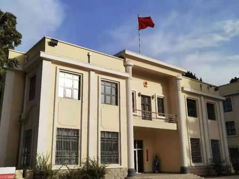 中國駐阿富汗大使向內地傳媒發相,力證使館安全。環球時報圖片