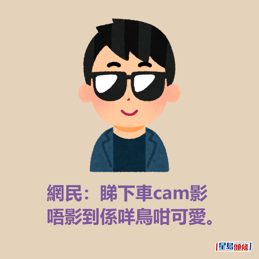 網民：睇下車cam（攝影機）影唔影到係咩鳥咁可愛。