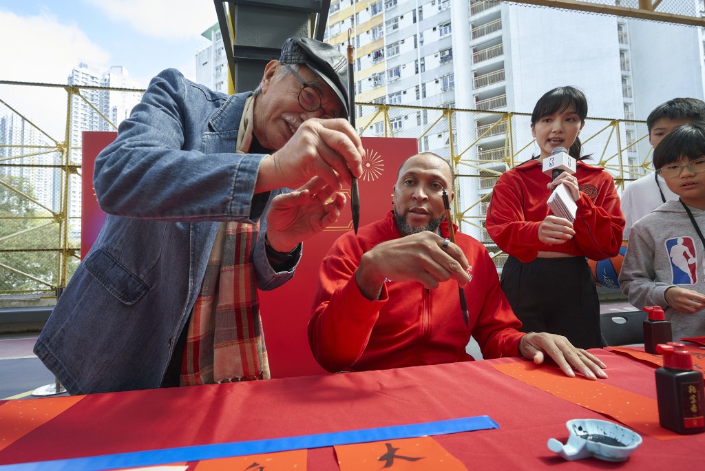 NBA球星馬利安訪港，參加新年活動。 公關圖片