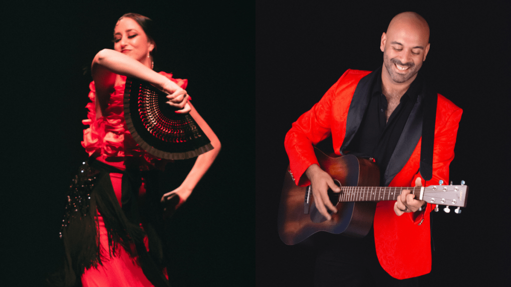 Eventopia動感之夜《茶杯裡的時光》,以精心編排的舞步配搭醉人歌聲,加上令人讚嘆的佛蘭明高舞蹈及現場壁畫創作,為觀眾送上豐富的視聽享受。(相片由西九文化區管理局提供) Eventopia動感之夜《茶杯裡的時光》,以精心編排的舞步配搭醉人歌聲,加上令人讚嘆的佛蘭明高舞蹈及現場壁畫創作,為觀眾送上豐富的視聽享受。(相片由西九文化區管理局提供)