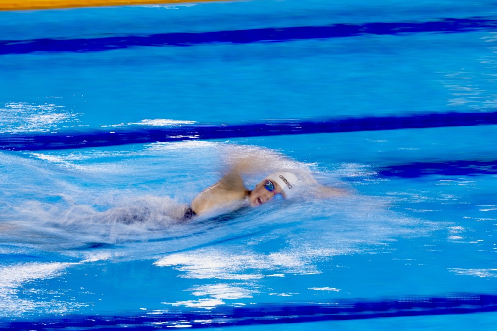 何詩蓓刷新800米自由泳港績。 劉駿軒攝