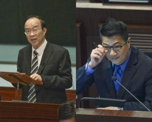 馬逢國（左）、陳積志（右）。資料圖片
