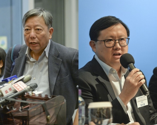 李卓人(左)及黃英豪(右)。資料圖片
