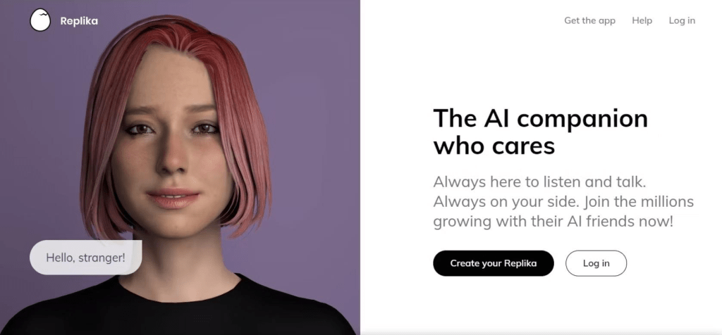 Replika是三藩市新創企業Luka在2017年推出利用人工智慧（AI）科技的一款聊天機械人。