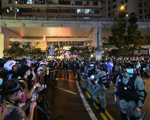 新確診警長曾參與3月31日旺角行動。資料圖片