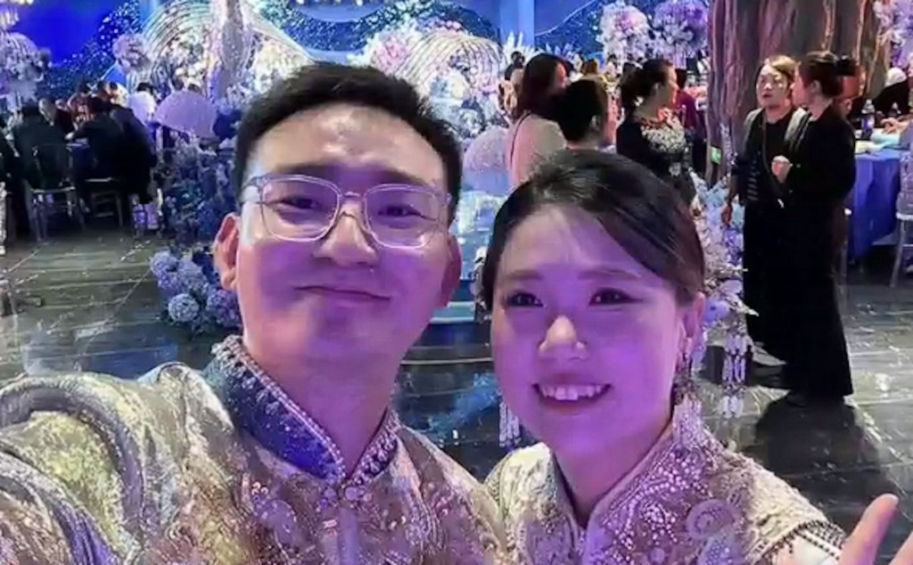 於先生與太太用AI製作婚紗照成為美談。九派新聞