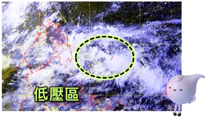 天文台稱下周初較有可能進入南海北部，亦有機會移向台灣一帶。（天文台網站圖片）