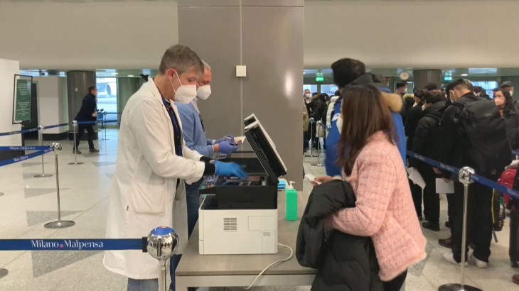 意大利曾對中國旅客實施嚴格防疫惜施。