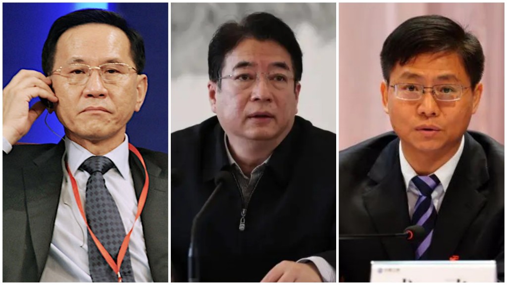 左至右:李吉平、胡強、龍飛。