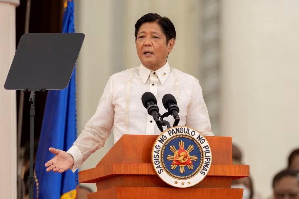 菲律賓總統小馬可斯，反指菲律賓前總統杜特爾特芬太尼成癮。路透社