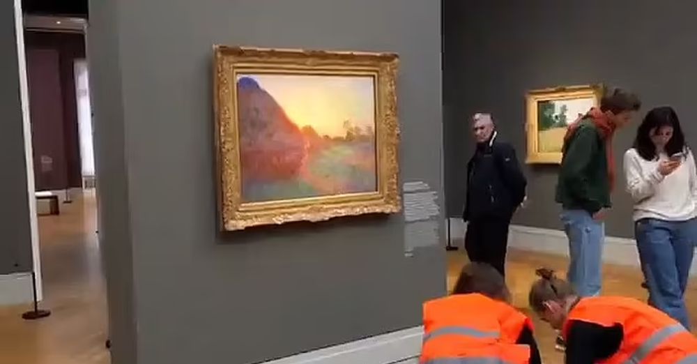 法国印象派大师莫内（Claude Monet）名画《乾草堆》，价值1亿1千1百万美元。