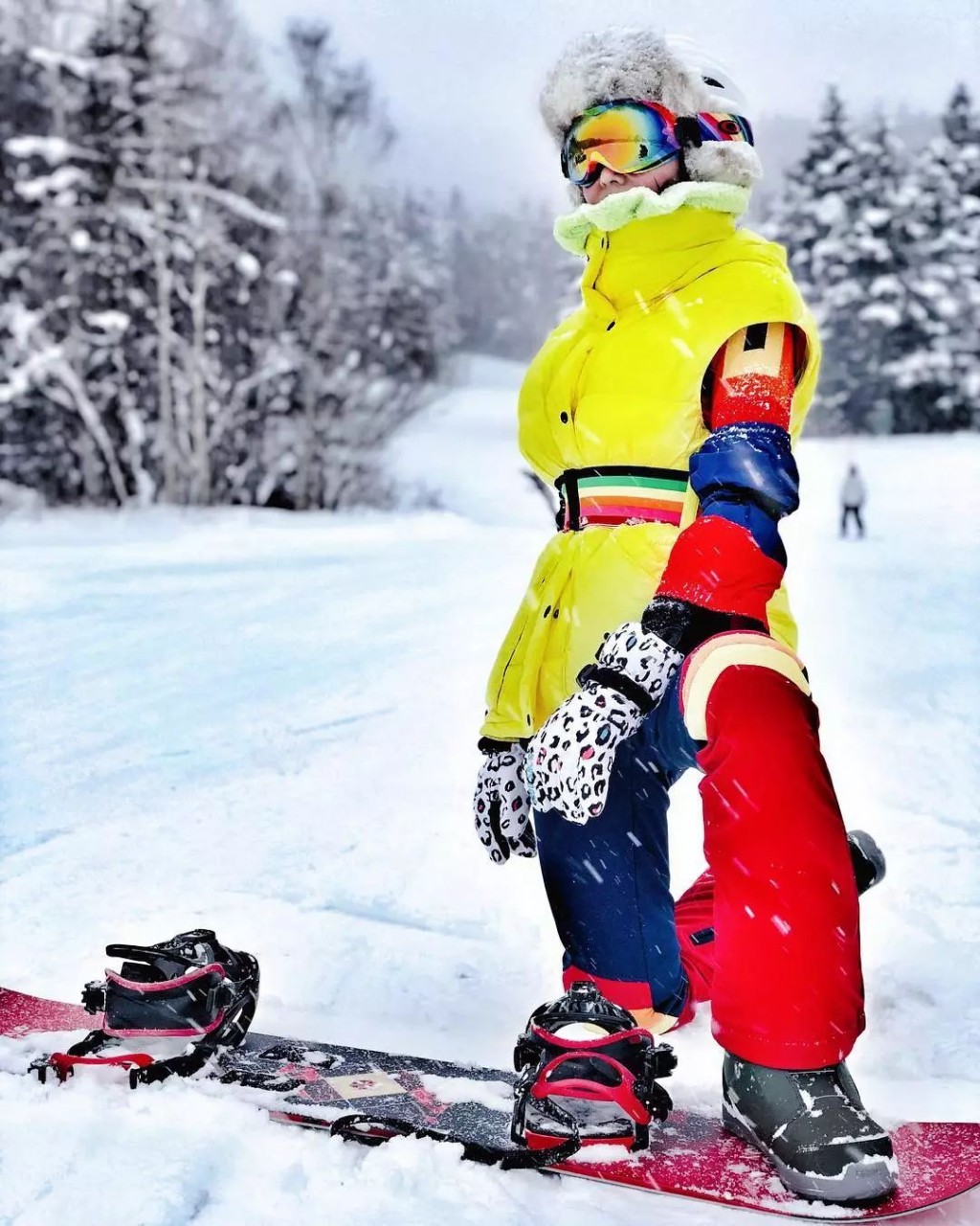 李彩华自2018年起，过去几年都有滑雪。