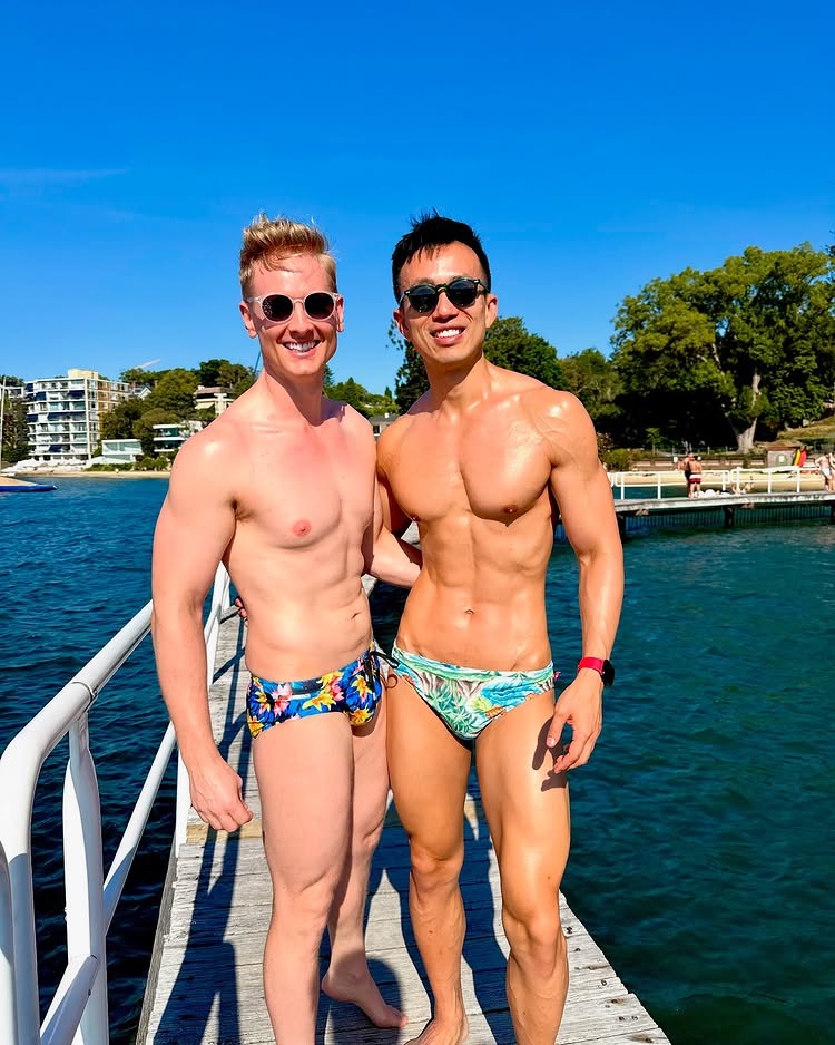 福布斯（Callum Forbes）與曹男周遊列國，曾在社交媒體分享合照曬幸福。 @cheerscallum / Threads