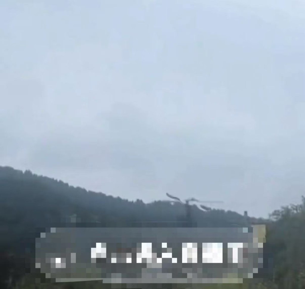 川男¥35萬購買民間自製直升機學飛行，直播時墜機身亡。微博@快樂一夏鴨