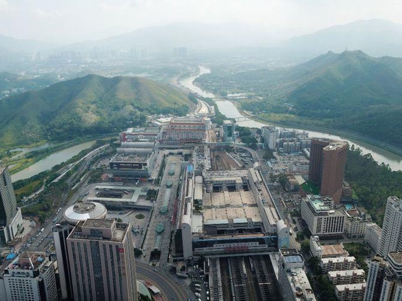 圖為現時深圳羅湖口岸及周邊範圍。