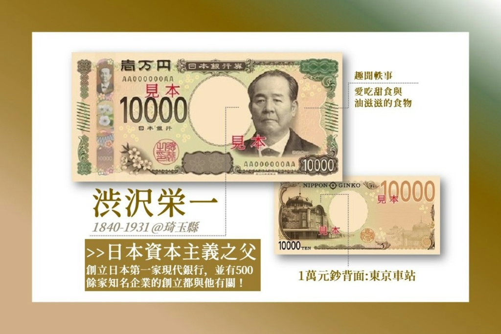 日本将于7月推出新版纸钞。（Facebook / @日本台湾交流协会）