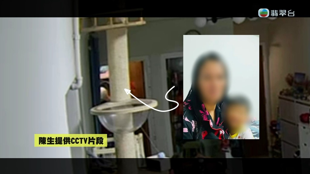 CCTV拍下工人犯案過程。 CCTV拍下工人犯案過程。