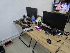 警方指上落分中心设于工商大厦的办公室，24小时运作。