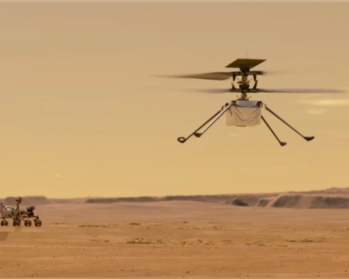 預計火星直升機定於當天凌晨三時半試飛。AP圖片