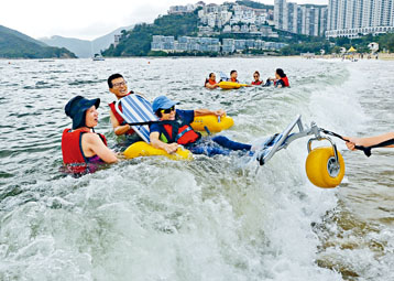 ■「滾動落海 」項目的目標是推廣無障礙及傷健共融。