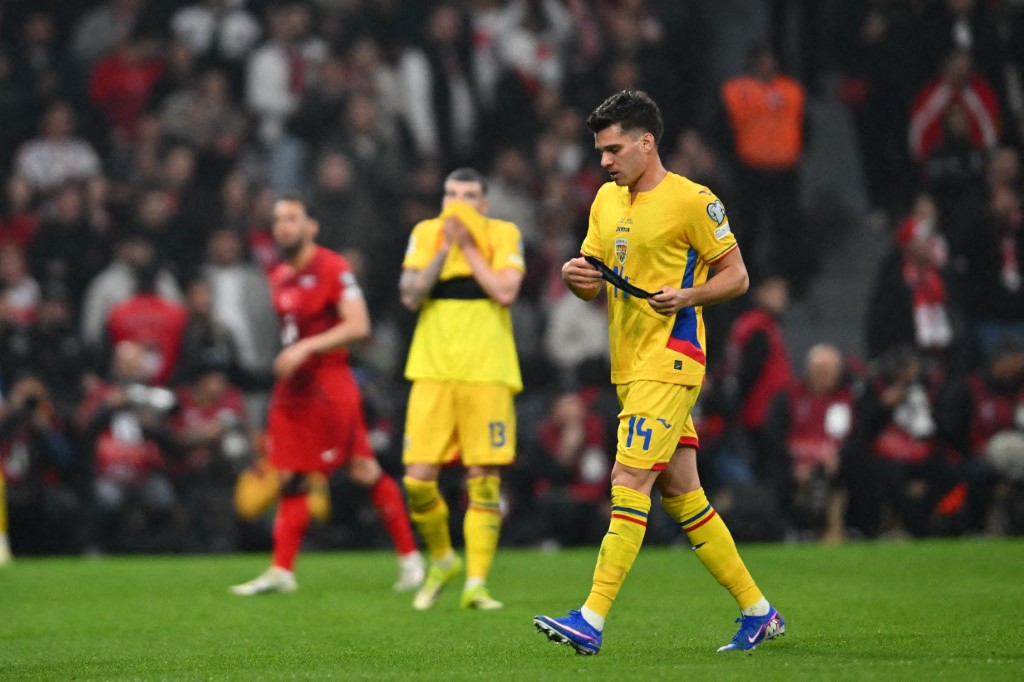 羅馬尼亞於世界盃外圍賽不敵土耳其出局。法新社