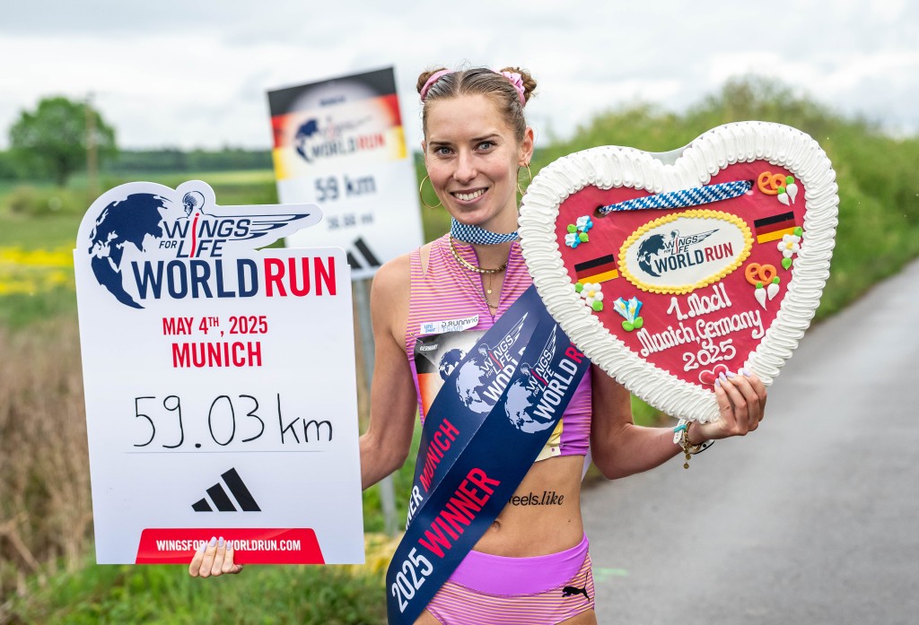 德國的 Esther Pfeiffer 以 59.03 公里,首次奪得賽事女子總冠軍。公關圖片 德國的 Esther Pfeiffer 以 59.03 公里,首次奪得賽事女子總冠軍。公關圖片