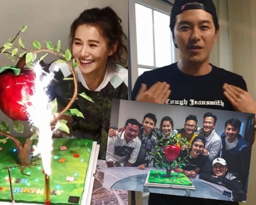 阿蕭為翠如悉心炮製生日驚喜。 (ig圖片)
